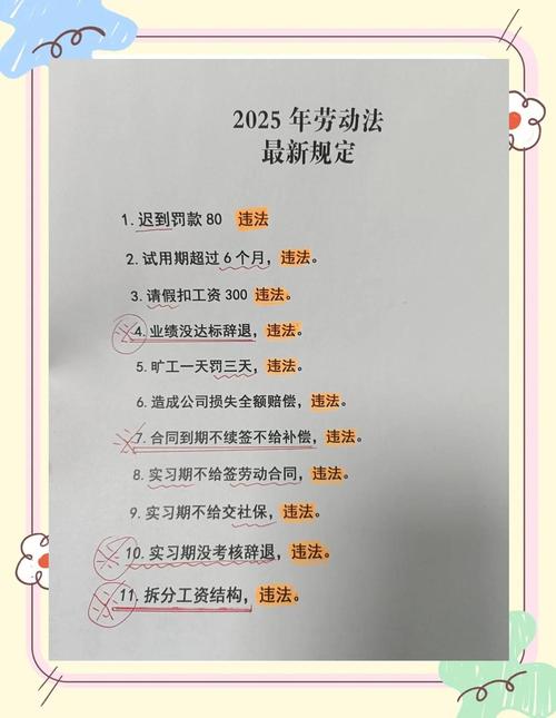 2025年新的法律法规