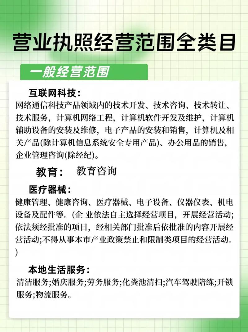 投资公司经营范围有哪些?