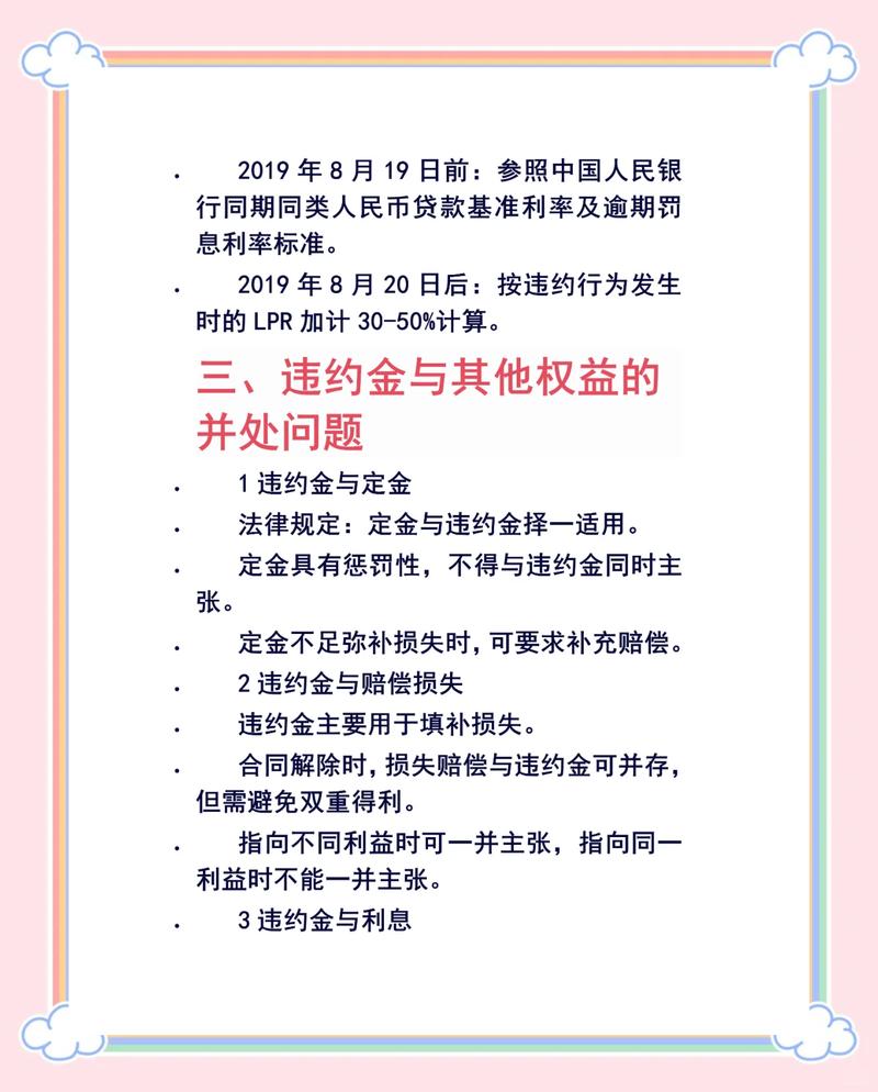 贷款违约金的法律规定具体有哪些?