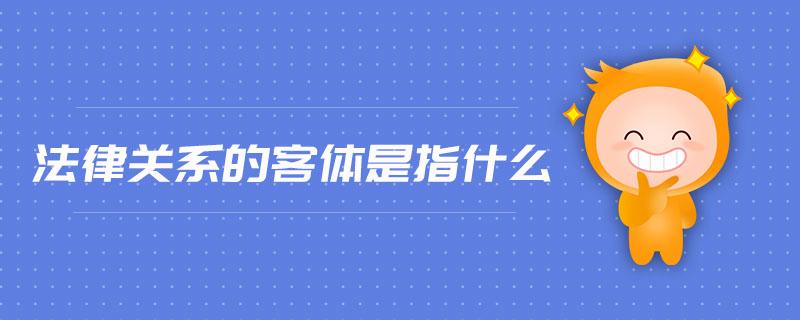 法律关系客体主要有哪些?